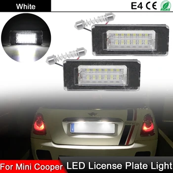 1 Pár Mini Cooper R56 R57 R58 R59 Nagy Fényerejű Fehér LED Rendszámtábla Lámpa Rendszámtábla Lámpa