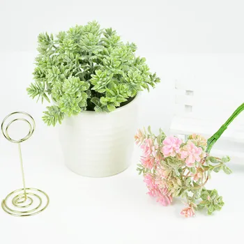 12db Zöld Mesterséges pozsgás növények Növények műfüves Otthon Kert Nappali Asztal Asztal Bonsai Party Dekoráció
