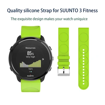 20 mm Széles Szilikon Óra zenekar Suunto 3 fitness Sport Szíj Csere Szilikon Csuklópánt a Suunto 3 fitness Watchband