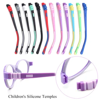 2021 Új Gyermekek Szilikon Szemüveg Lábak Snap-on Színes Szilikon Templomok Pár Multi-szín Választható a Gyermekek Szemüveg Accessorie