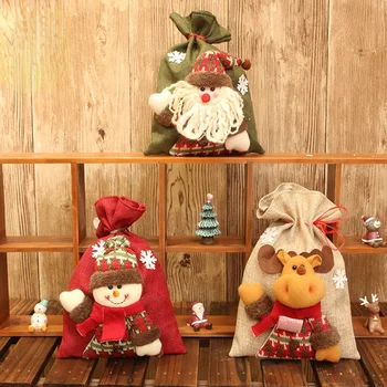 2022 Nagy Karácsonyi Harisnya Lógó Díszek Ajándék, Télapó, Hóember Ajándéka Birtokosai Candy Táska Karácsony Karácsonyfa Dekoráció