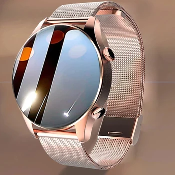 2022 Nők Smartwatch 1.3 inches Teljes Érintőképernyős pulzusszám Vezeték nélküli Töltő hölgyek Okos Nézni a Samsung Smart Watch Nők
