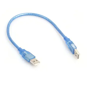 30cm USB 2.0 Hosszabbító Kábel férfi Férfi USB Hosszabbító Anti-interferencia Réz Core USB Rövid Kábel