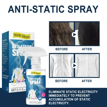 30ML/60ML Antisztatikus Spray Statikus Eltávolító Spray A Ruhákat, Tartós Anti-Ragasztás Háztartási Vegyi anyagok, Anti Sztatikus Spray