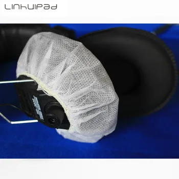 5000Pcs Fehér Egészségügyi Fejhallgató Fülbe Kiterjed egyszer használatos, a Nem szőtt Earmuff Fedél Csere-Ear Fülhallgató Párna Párna 11cm