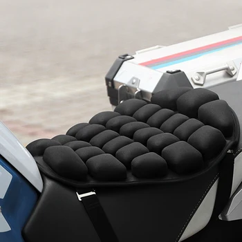 A levegő Pad Motoros Ülés párnahuzat Fényvédő 3D nyomáscsökkentő Út Sokk Felszívja a Felfújható Levegő Mat Dekompressziós Nyergek