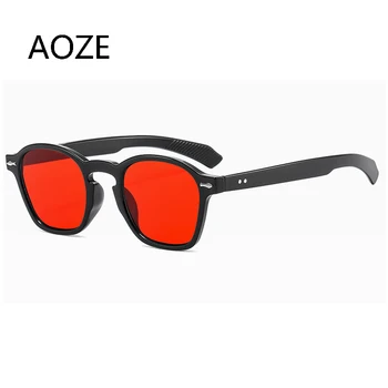 AOZE 2021 Divat Király Kerek Stílus Árnyalat Óceán Lencse Napszemüveg Vintage Két Pont Márka, Design napszemüvegek Oculos De Sol
