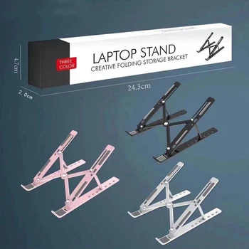 Asztali Hordozható Laptop Állvány Verticle Asztal Adjustableriser Konzol Jegyzetfüzet, Összecsukható Tabletta Jogosult Bázis Tartozékok