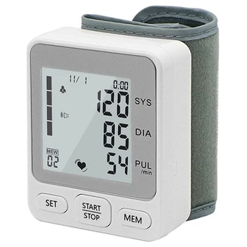 Automatikus Csukló vérnyomásmérő Digitális BP Vérnyomásmérő Hordozható Haza Elektronikus szívfrekvencia, Pulzus Készülék Tensiometer