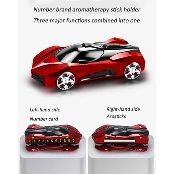 Autó Belső Felszerelt Mobil Telefon Konzol Lakberendezési Aromaterápiás, Valamint A Parkolási Engedély Száma Három Modell