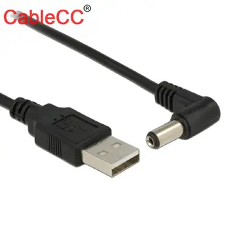 Chenyang Kábel 80cm USB 2.0, A Típusú Férfi, hogy Jobb Szögben 90 Fok 5,5 x 2,1 mm DC 5V-os hálózati Csatlakozó Hordó Csatlakozó töltőkábellel