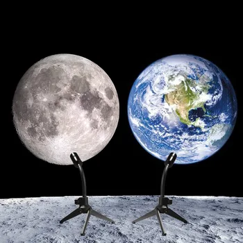 Csillag Projektor Föld Hold Projektoros Lámpa 360° Forgatható Konzol USB Led-es Éjszakai Fény, A Hálószoba Dekoráció Projektor