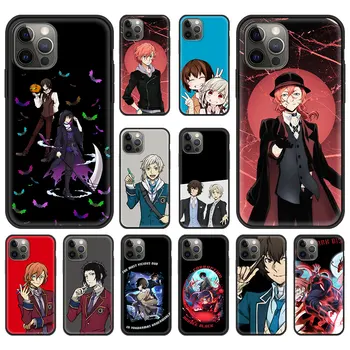 Dazai Osamu Bungou Kóbor Kutyák Anime Telefon tok iPhone 13 11 12 Pro Max 7 8 Plusz SE2020 X XR XS Puha Szilikon, Luxus Fekete