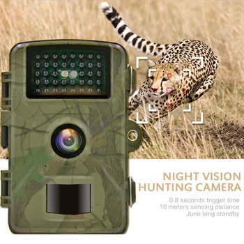 DL001 Kerti Vadász Kamera, 1080P Vadállat Érzékelő Ösvény Kamera Vízálló Monitoring Infravörös Hő Érzékelő éjjellátó