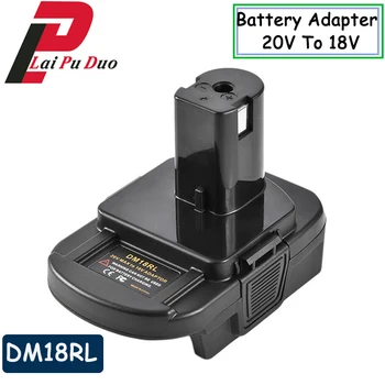 DM18RL Akkumulátor Átalakító Dewalt/Milwaukee 20V Li-Ion Adapter RYOBI 18V Lítium&Ni-NH&Ni-CD Akkumulátor