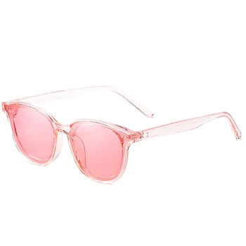 DOKLY Új Divat a Nők Mutatják, stílus Polarizált Napszemüveg vintage Napszemüveg Női Pink Keret, Átlátszó Szín lencse napszemüvegek
