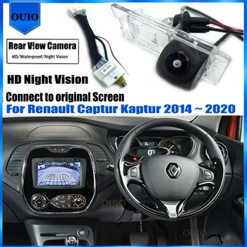Eredeti Képernyő Video Bemenet Hátsó Kamera A Renault Capture Kaptur 2014 2015 2016 2017 2018 ~ 2020 Fordított Vissza Parkolás Kamera