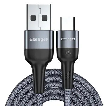Essager 5A Típusú USB-C Kábel Gyors Töltő Huawei P40 P30 Pro Haver 30 Túltöltés USBC USB-C Töltő C-Típusú Adatok Wire Kábel