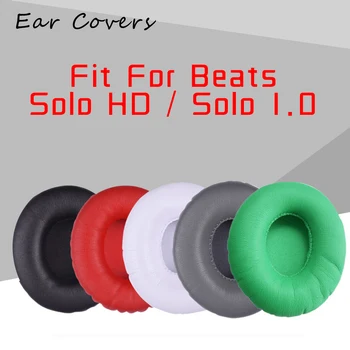 Fülpárna A Beats Solo HD / Solo1 Solo 1.0 Fejhallgató fülvédő Csere Fülhallgató Fülbe Pad PU Bőr
