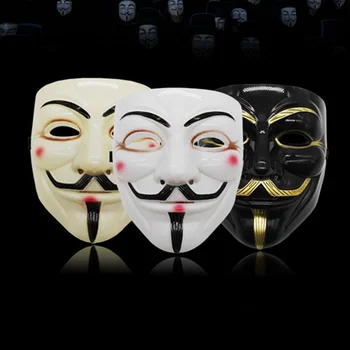 Halloween Karácsonyi Party Film Cosplay V for Vendetta Hacker Maszk Névtelen Guy Fawkes Ajándék Felnőtt Gyerekek Film Téma Maszk
