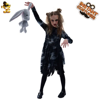 Halloween Lány Zombi Jelmez Party Purim szerepjáték Zombi Ruhák, Divatos Ruhát Fel a Gyerekeket, a Gyerekek