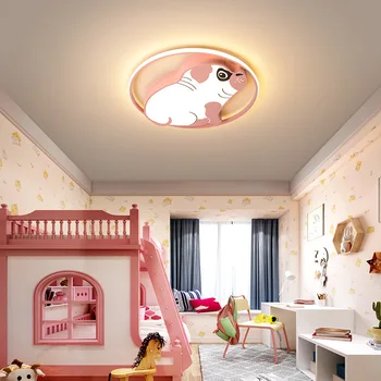 Hálószoba Lámpa, Mennyezeti Lámpa, Modern, Minimalista Kiskutya Alakú Design Meleg gyerekszoba Világos Kék/rózsaszín Led Világítás Dekoráció