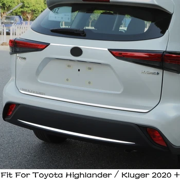 Hátsó Csomagtartó-Fedél Csomagtérajtó Fogantyú Fedezze Berendezés, Hátsó Ajtó Alsó Köret Akcentussal Szalag Toyota Highlander / Kluger 2020 2021 2022