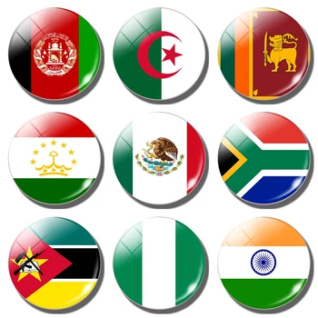 Hűtőmágnes Nemzeti Zászló Hűtőszekrény Matricák Afganisztán Algéria, Srí Lanka, Szudán, Mexikó, Dél-Afrika, Mozambik, Nigéria