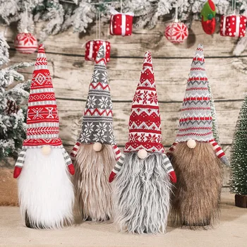 Karácsonyi Gnome Boros Üveg Fedelét Új Év 2022 Boldog Karácsonyi Dekoráció az Otthoni 2021 Navidad Klasszikus Karácsonyi Díszek