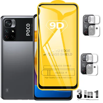 Képernyő Védő Poco M4 Pro 5G Üveg+Lencse Xiaomi Poco X3 Pro NFC F2 F3 M3 Edzett Üveg Poco M 4 pro 5g Üveg Film PocoM4