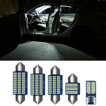LED Belső Világítás Készlet Canbus Hiba Ingyenes LED Izzók Belső Kupola Térkép Fény Volkswagen VW Touran 1T1 1T2 1T3 2003-2015