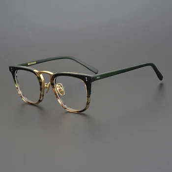 Magas minőség-Acetát Vintage Stílus Macska szem, Szemüveg Keret, Szemüveg Férfiak Nők Számítógépes Szemüveg Kerek Rövidlátás Retro optikai Szemüveg