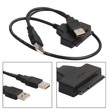 Merevlemez-Meghajtó SATA 7+15 Pin-22-USB 2.0 Adapter Kábel, 2,5 Hüvelykes SSD HDD Számítógép PC Laptop, Tartozékok