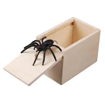 Mesterséges Pók Tréfa Megijeszteni Box Játék Halloween Ártalmatlan Sokkoló Trükk Játék