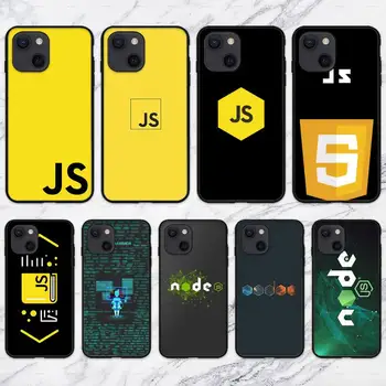 NodeJS JavaScript Tartozékok Telefon tok iPhone 11 12 Mini Pro 13 XS Max X 8 7 6 Plusz 5 SE XR Shell