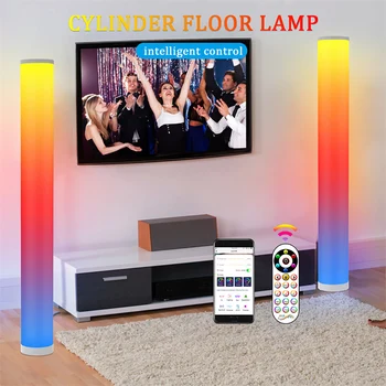 RUNSMART Henger állólámpa Okos Távoli Állandó Izzó LED RGB Bluetooth Zene Hangulatos Fény, Nappali Hálószoba Decor