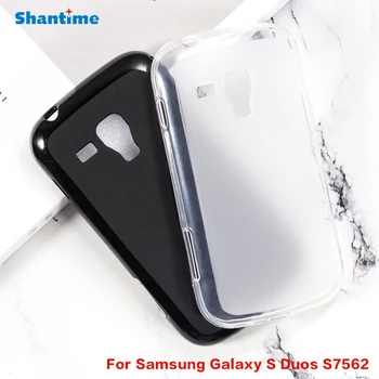 Samsung S7562 Galaxy S Duos Gél Puding Szilikon Telefon Védő Vissza Shell Samsung S7562 Galaxy S Duos Puha TPU Esetben