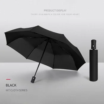 Szél Ellenálló Esernyő Eső Nők A Férfiak Ajándék Teljesen Automata Napernyő Kompakt Nagy Utazási Üzleti Autó, Esernyők