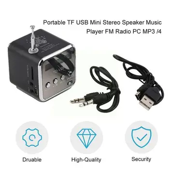TD-V26 Hordozható Micro TFB Mini Hangszóró-Zene Lejátszó, Hordozható Rádió-Hangfal MP3-Lejátszó, Laptop, Mp3 Telefon Sztereó FM MP4 Y5S7