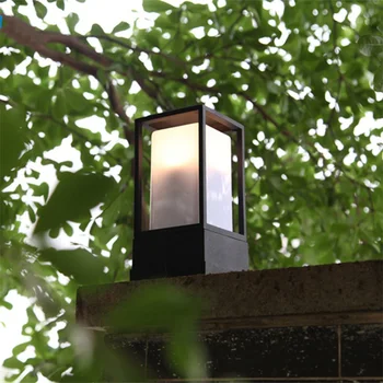 Táj Vízálló Fekete Aluminium Die-Casting Fő Gate Parkban Pillér Lámpa Bejárati Ajtó Udvar, Kerítés Lámpa Oszlop Fények