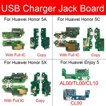 Töltő USB csatlakozó Tábla A Huawei Élvezze az 5 AL00 TL00 CL10 / Megtiszteltetés, 5A 5C 5X Töltő Port Dokkoló USB-Testület cserealkatrészek