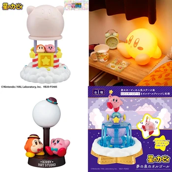 Valódi Kirby Pat Fények Hőlégballon Indukciós Lámpa Asztali Lámpa Éjszakai Lámpa Rajzfilm Játék Fény Akciófigura Játékok Gyerekeknek Ajándékokat