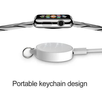 Vezeték nélküli Töltő Apple Óra 1 2 3 4 Sorozat Az IWatch Tartozékok Hordozható USB Töltő Dokkoló Állomás Kulcstartó
