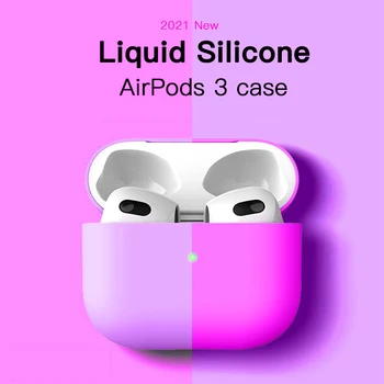 YYDS Új 2021 Ütésálló tok Apple Airpods 3 Vezeték nélküli Bluetooth Fejhallgató Kiegészítők Apple Air Pod 3 szilikontok