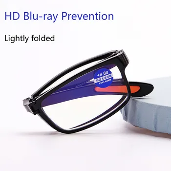 Zilead Hordozható Összecsukható Kék - Lektorálás Szemüveg Ultra-Könnyű Szem Védelme Olvasó Szemüveg +1.0+1.5+2.0+2.5+3.0+3.5+4.0