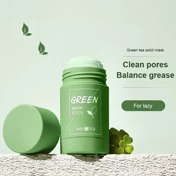 Zöld Tea Stick Maszk Stick Olaj Ellenőrző Padlizsán Akne Tisztító Maszk Care Hidratáló Mitesszer Finom Pórusok Sár TSLM2 bőrápolás