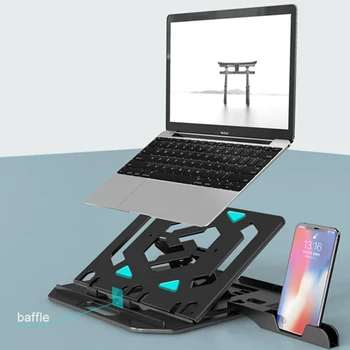 Állítható Laptop Állvány Mobiltelefon tartó Számítógép Kelő csúszásmentes Támogatása Macbook Pro Notebook Ipad Támogatás