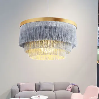 ÚJ Skandináv LED Medál Fény Fény Luxus Étkező Rojtos Dekoráció Medál Lámpa Kreatív Nappali Medál függő Lámpa