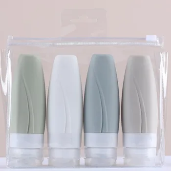 Újratölthető Palackok Utazási Bottelen Műanyag kozmetikai Szilikon üveg Fürdőszobai szett al-palackozott Lehet repülőgép elnyeli a Maquiagem