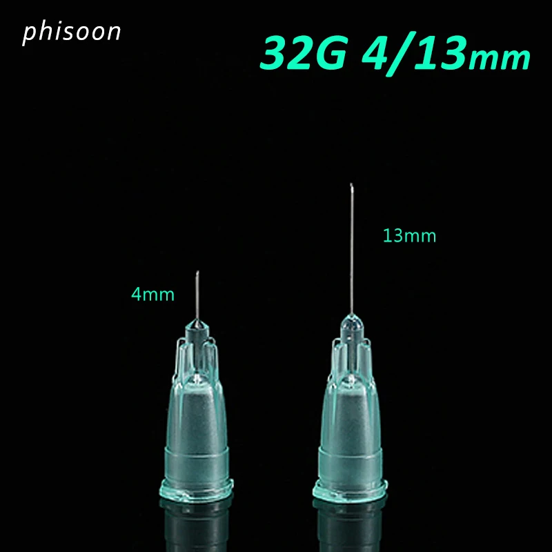 32G tű Átszúrta Átlátszó Injekciót ragasztó Tiszta Tipp Kap A Gyógyszeripari injekciós tű 32G 4mm 13mm 0